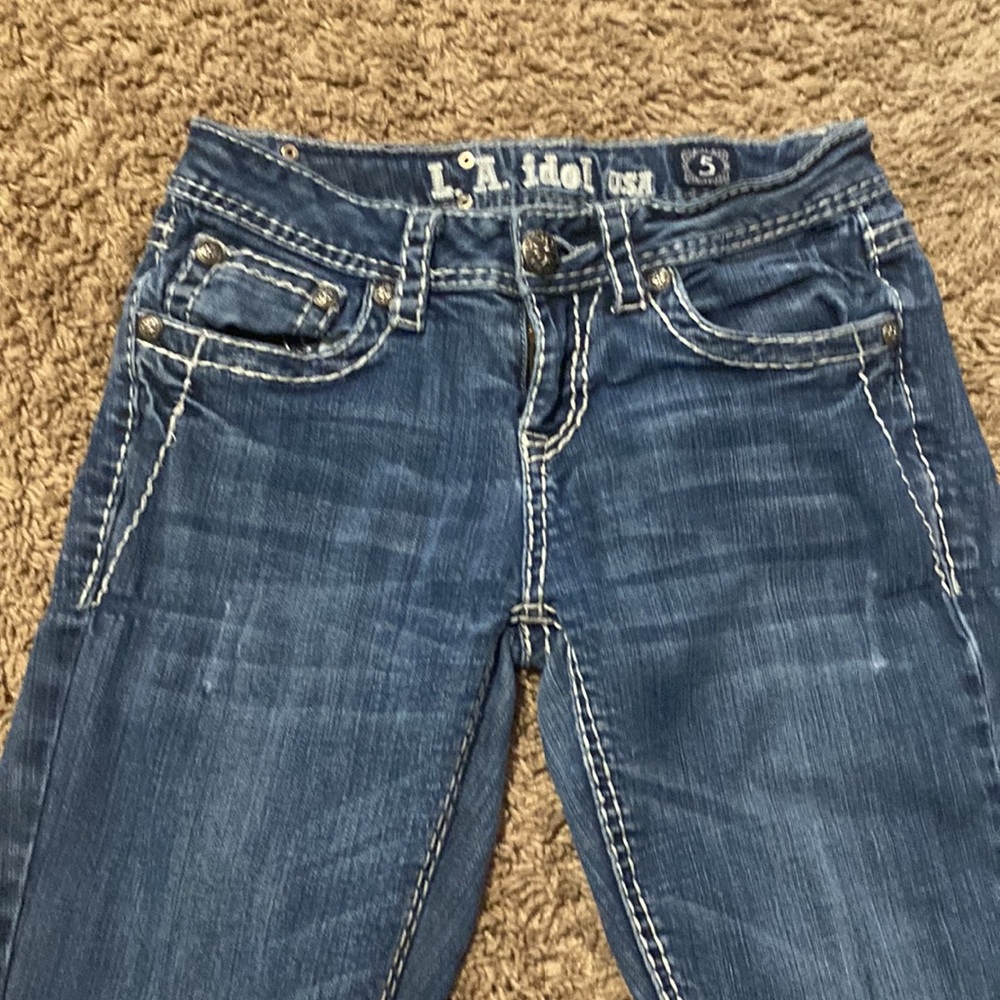 L.A Idol blue skinny jeans